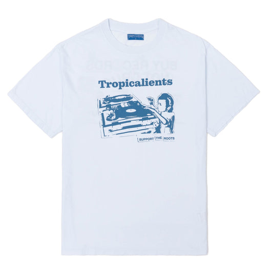 CAMISETA TROPICALIENTS SUPPORT THE ROOTS BRANCA