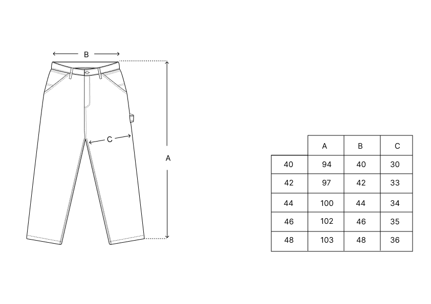 CARPENTER JEANS PANTS CLASS "DIRTY" BROWN