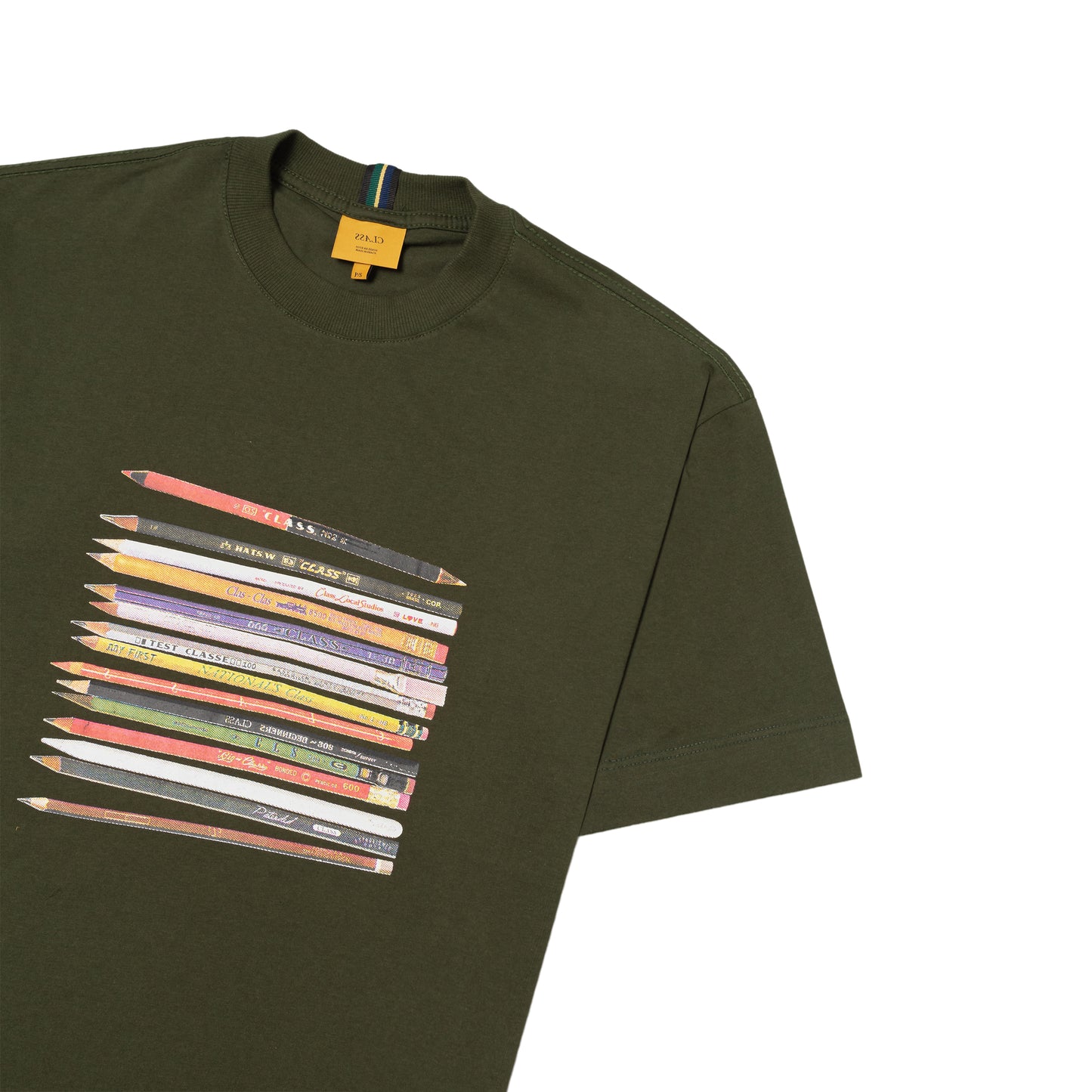 CAMISETA CLASS PENCIL DESIGN GREEN