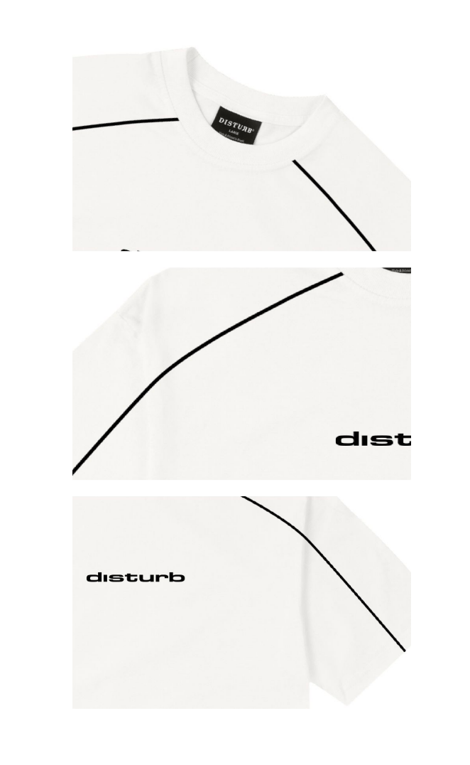 CAMISETA DISTURB ATHLETIC OFF WHITE