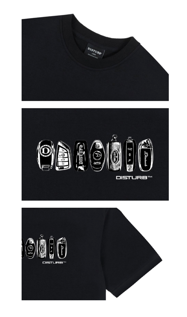 CAMISETA DISTURB D RIDIN BLACK