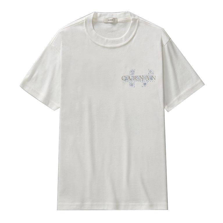 CAMISETA CARNAN FAMILY KITCHEN HEAVY OFF WHITE