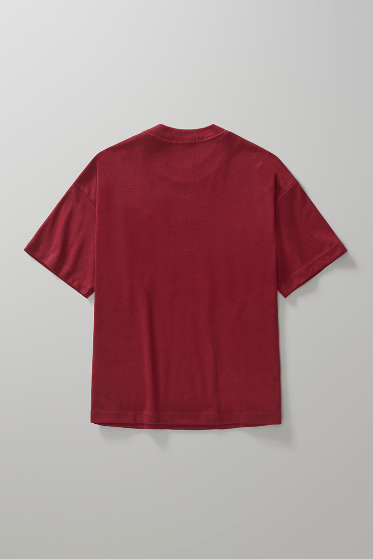 CAMISETA CARNAN RANCH PAINTING BOXY BURGUNDY