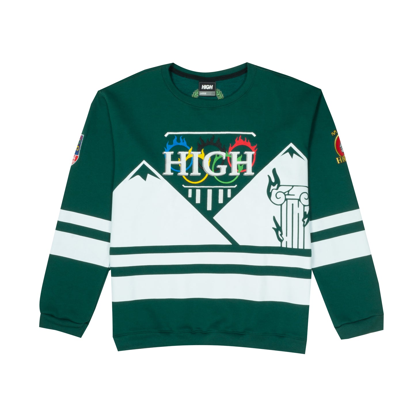 CREWNECK HIGH OLYMPICS NIGHT GREEN