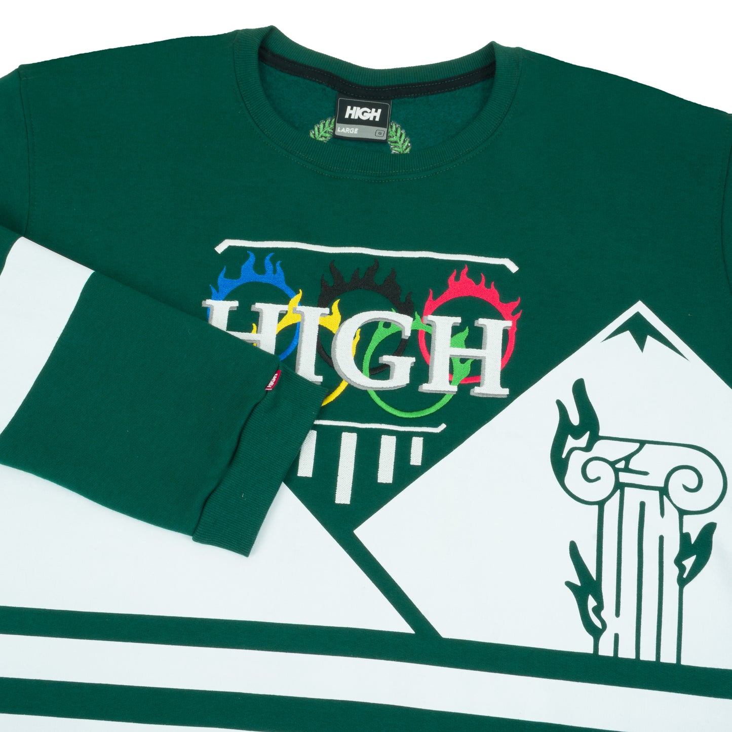 CREWNECK HIGH OLYMPICS NIGHT GREEN