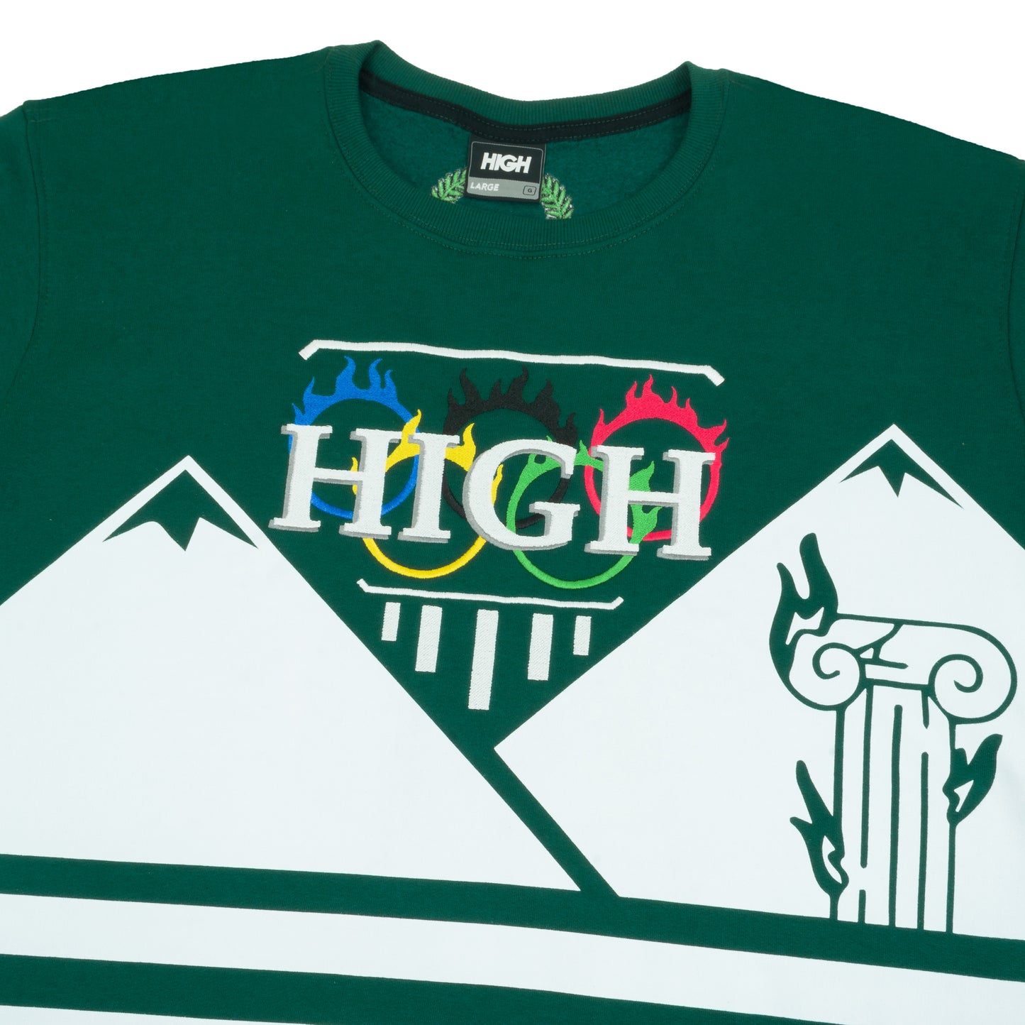 CREWNECK HIGH OLYMPICS NIGHT GREEN