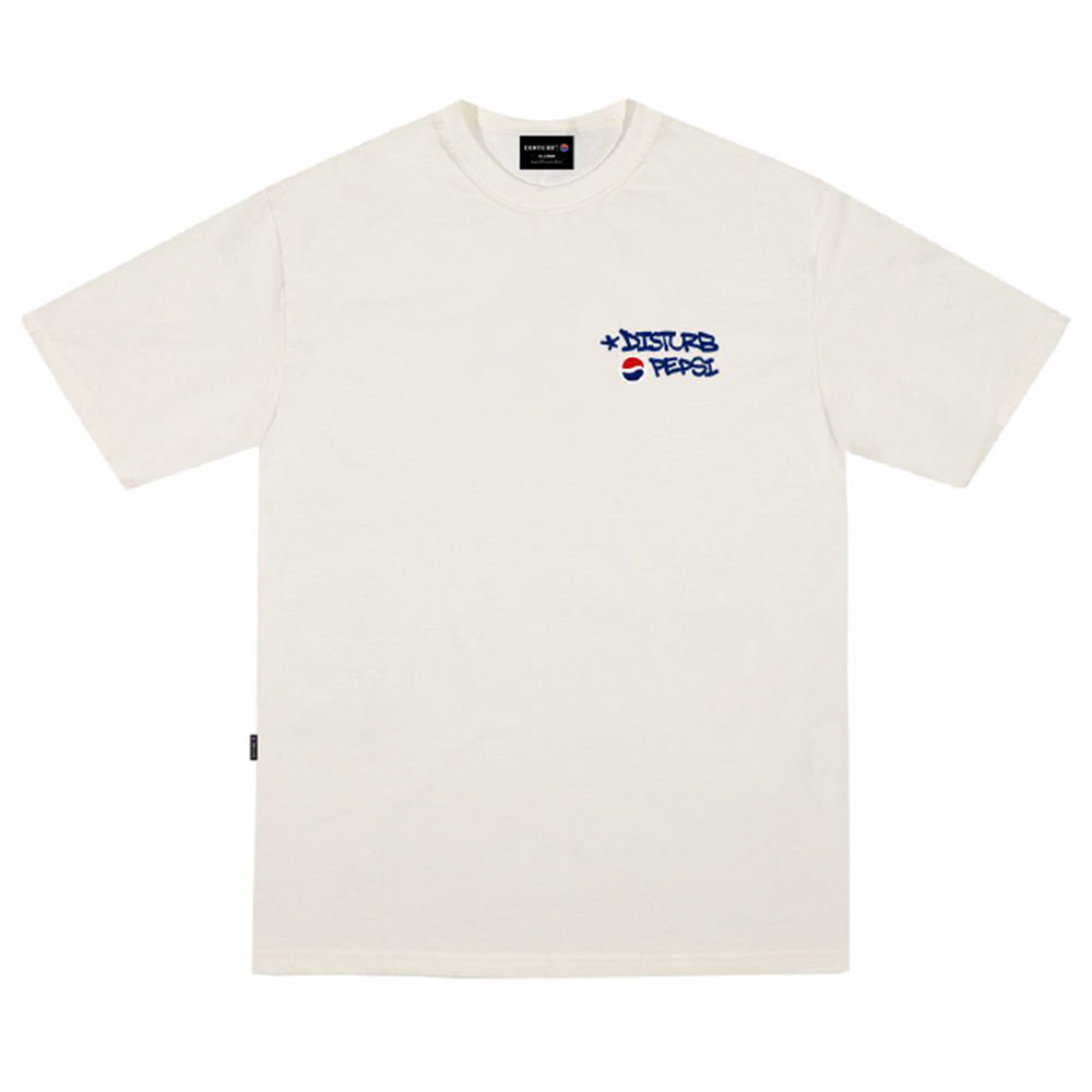 CAMISETA DISTURB X PEPSI DRINKING CITY OFF WHITE