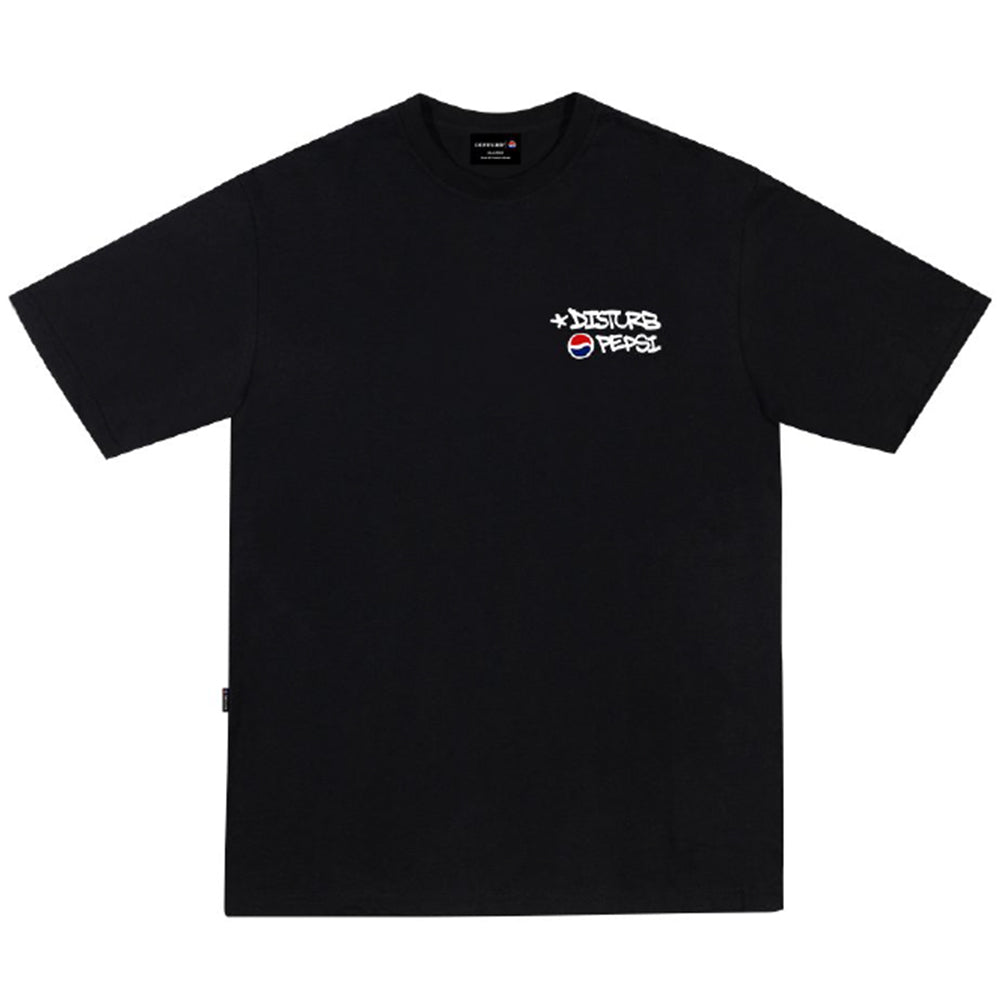 CAMISETA DISTURB X PEPSI DRINKING CITY BLACK