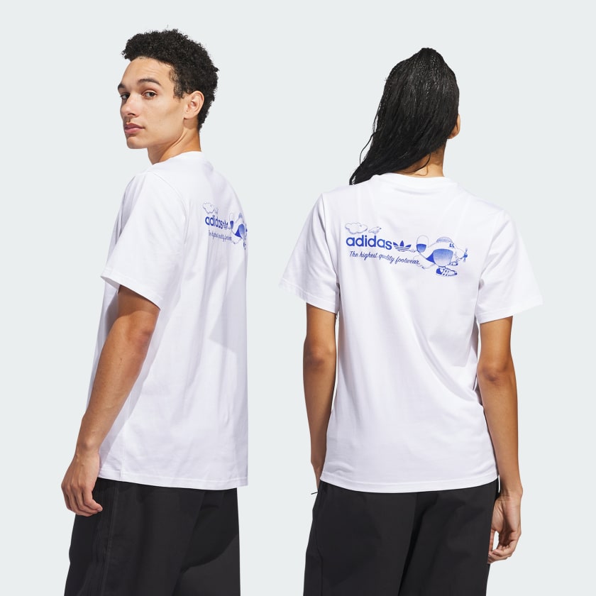 CAMISETA ADIDAS DOGPLAN WHITE / LUCID BLUE