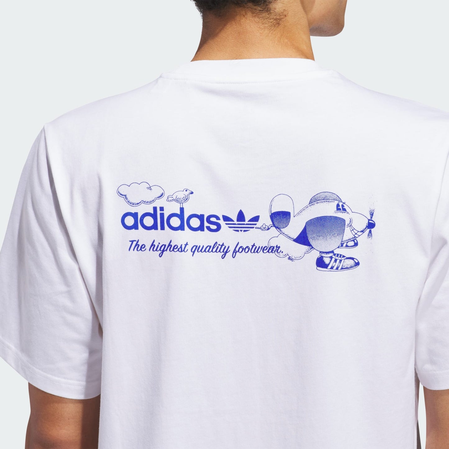 CAMISETA ADIDAS DOGPLAN WHITE / LUCID BLUE