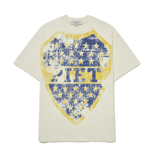 CAMISETA PIET EMBLEM BONE WHITE