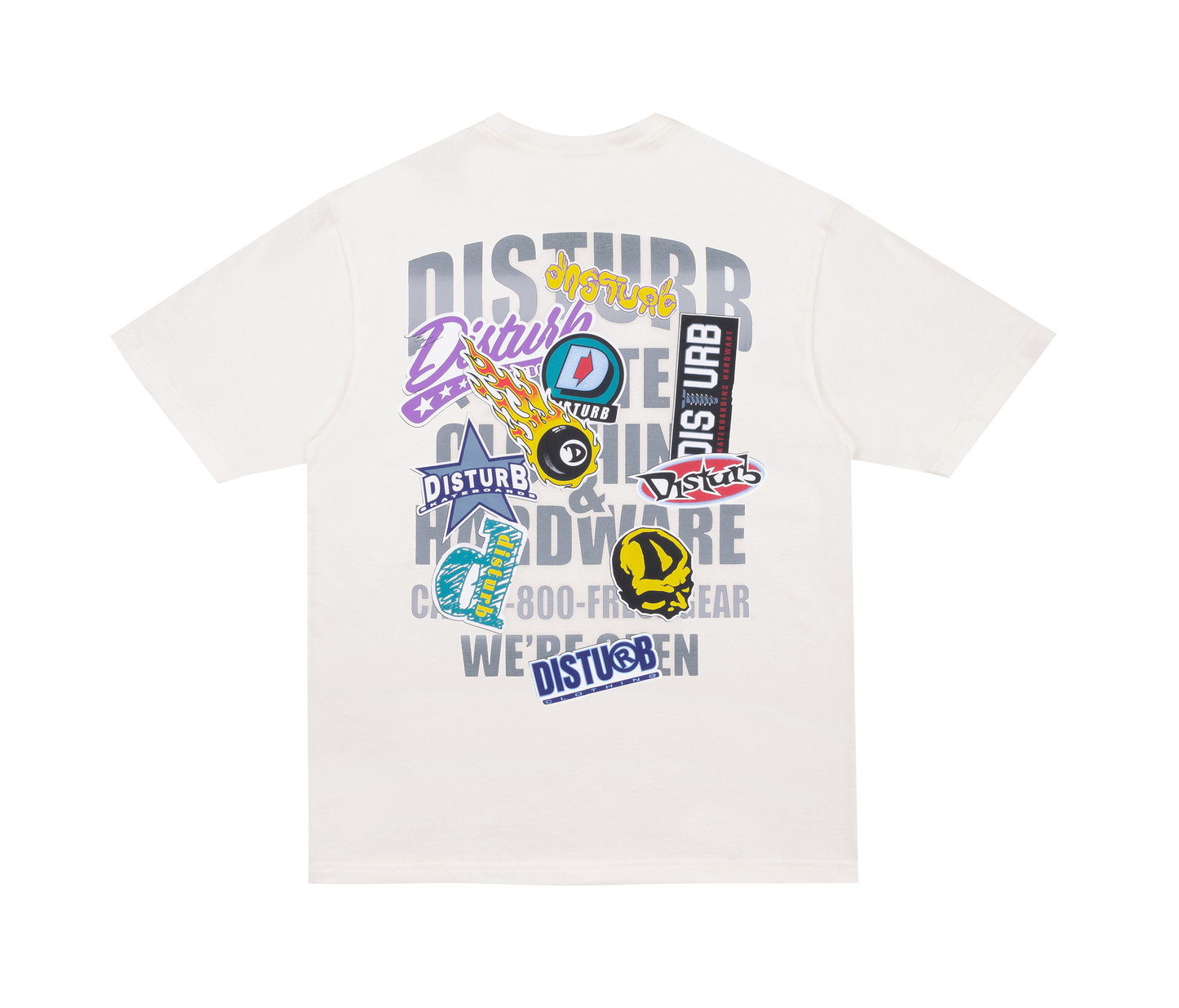 CAMISETA DISTURB FRESH GEAR OFF WHITE