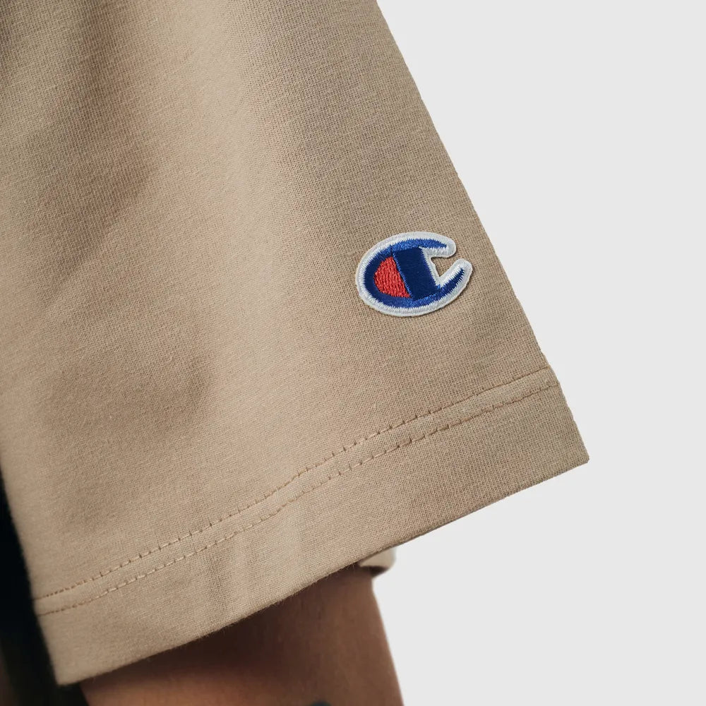 CAMISETA CHAMPION MINI SCRIPT LOGO INK DARK KHAKI
