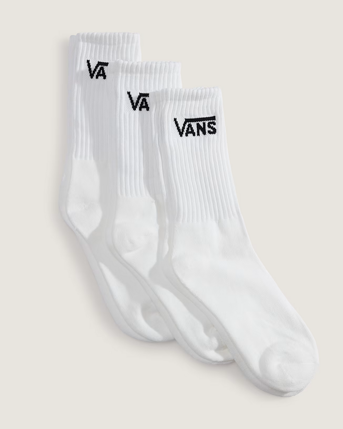 PACK MEIA VANS CLASSIC CREW WHITE