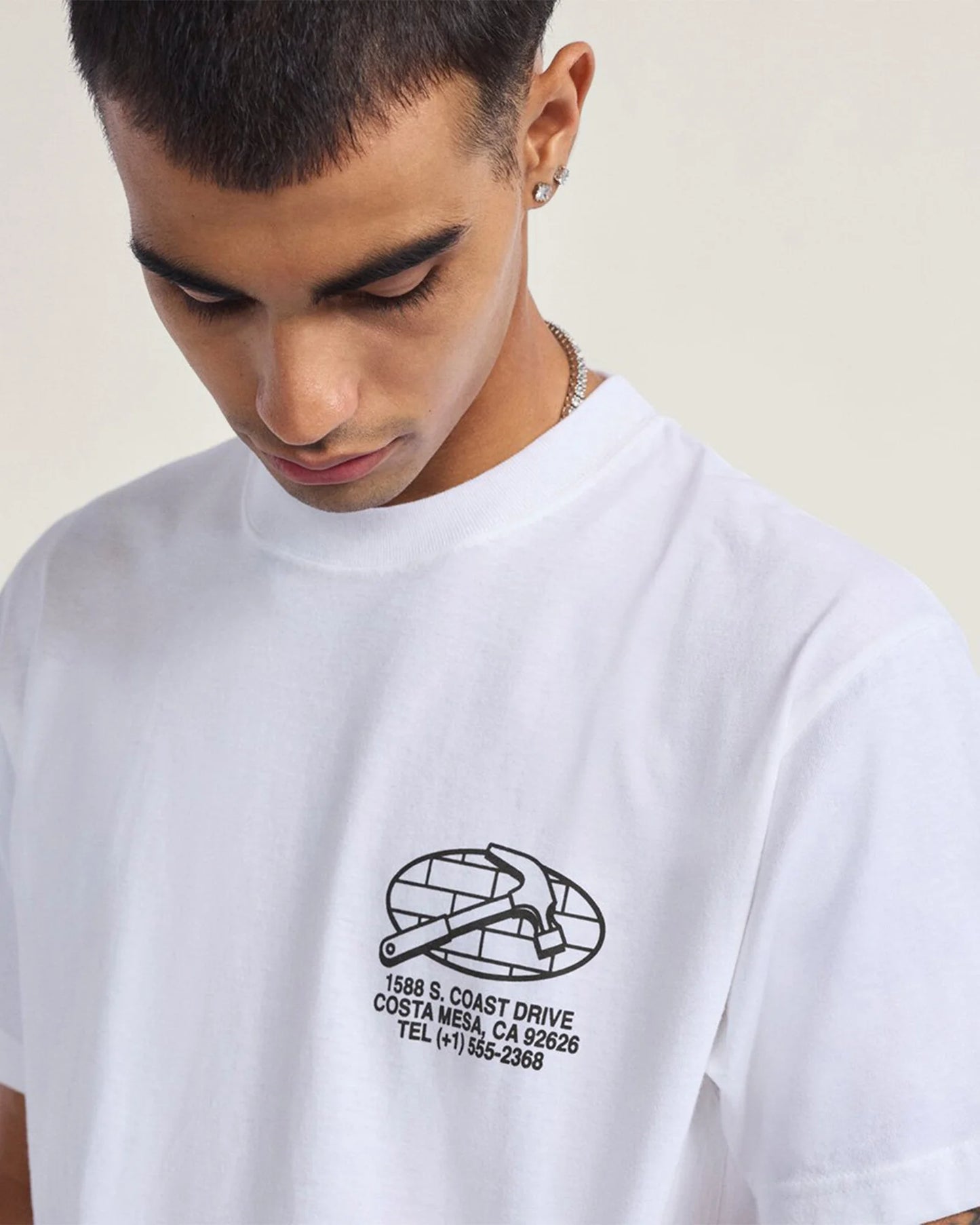 CAMISETA VANS SERVICE REPAIR WHITE