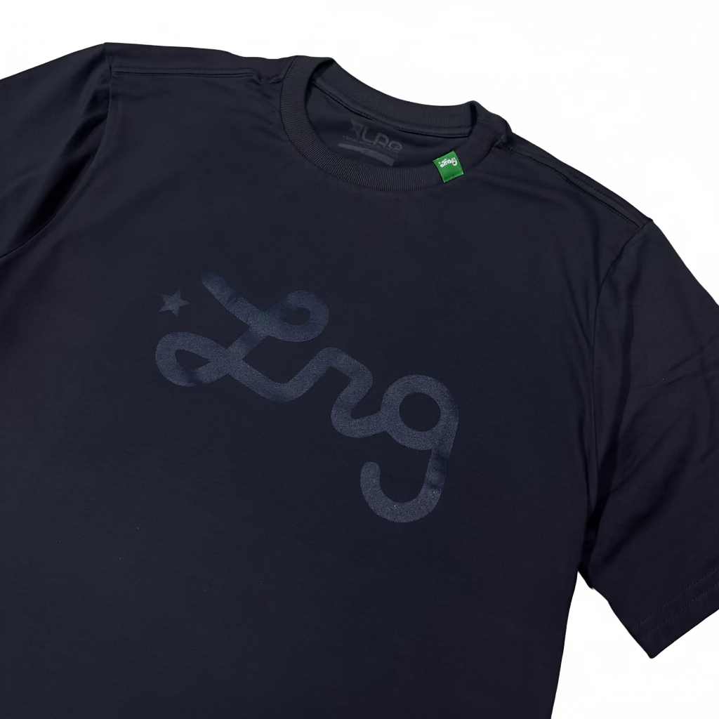CAMISETA LRG WESTERN SCRIPT AZUL