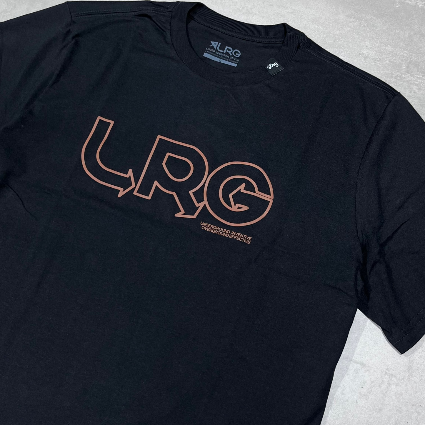 CAMISETA LRG OVERGROUND INVENTIVE PRETO