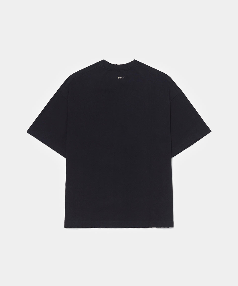 CAMISETA PIET I OBEY EMBROIDERY BLACK