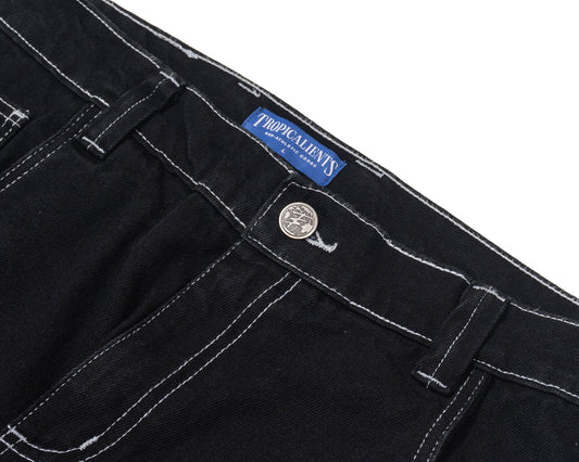 CALÇA JEANS TROPICALIENTS COAL PRETO