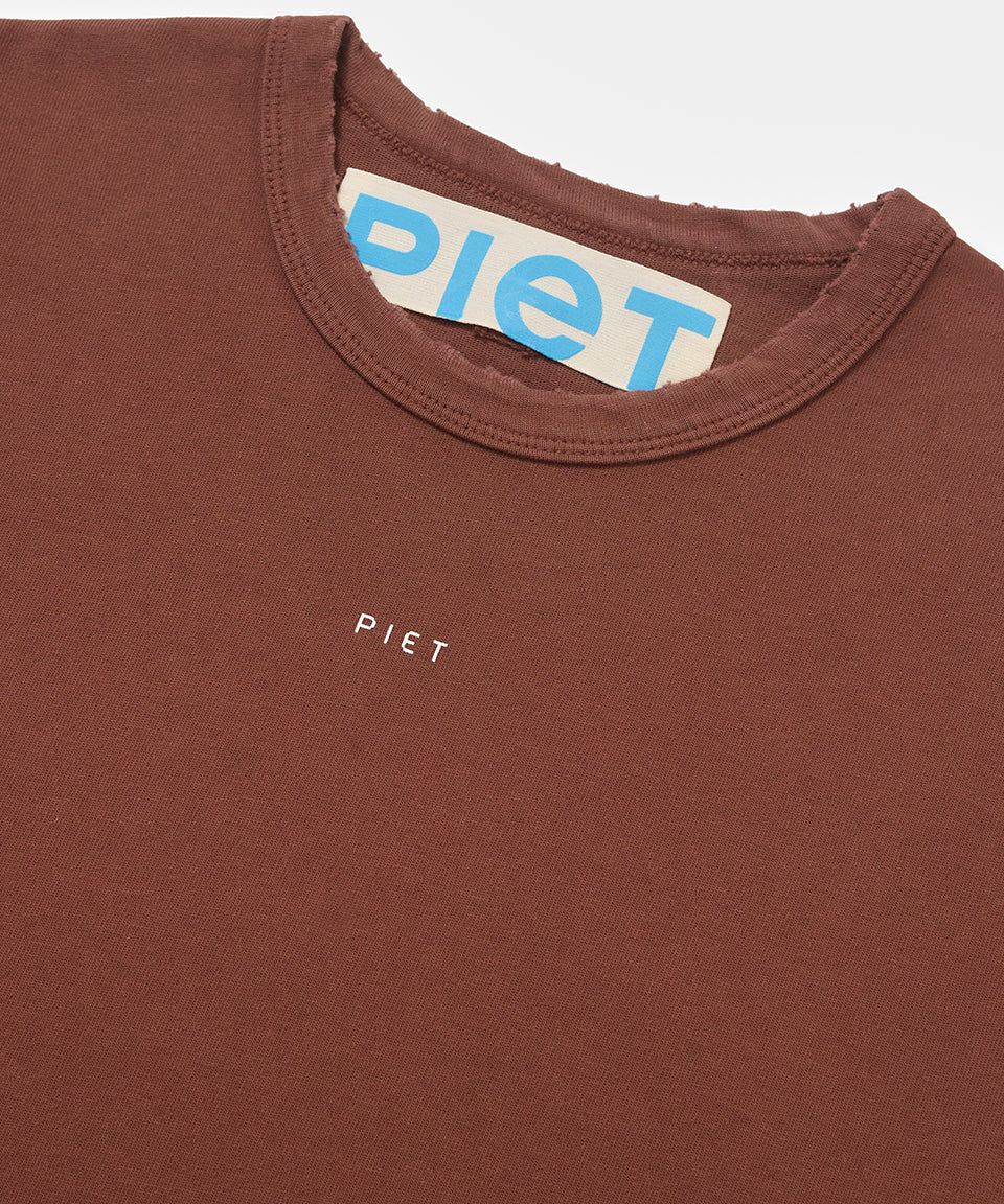 CAMISETA PIET LOGO BROWN