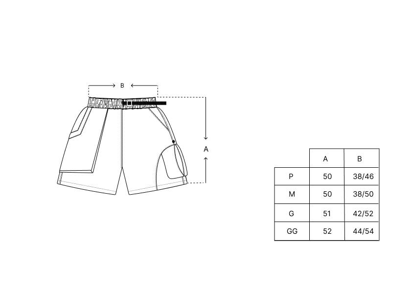 CARGO SHORTS CLASS "MEMPHIS" BABY BLUE/BLACK
