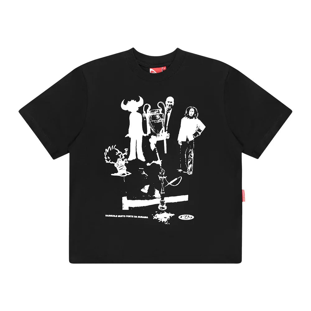 CAMISETA MAD NARGUILE MUITO FORTE DA EURASIA PRETA