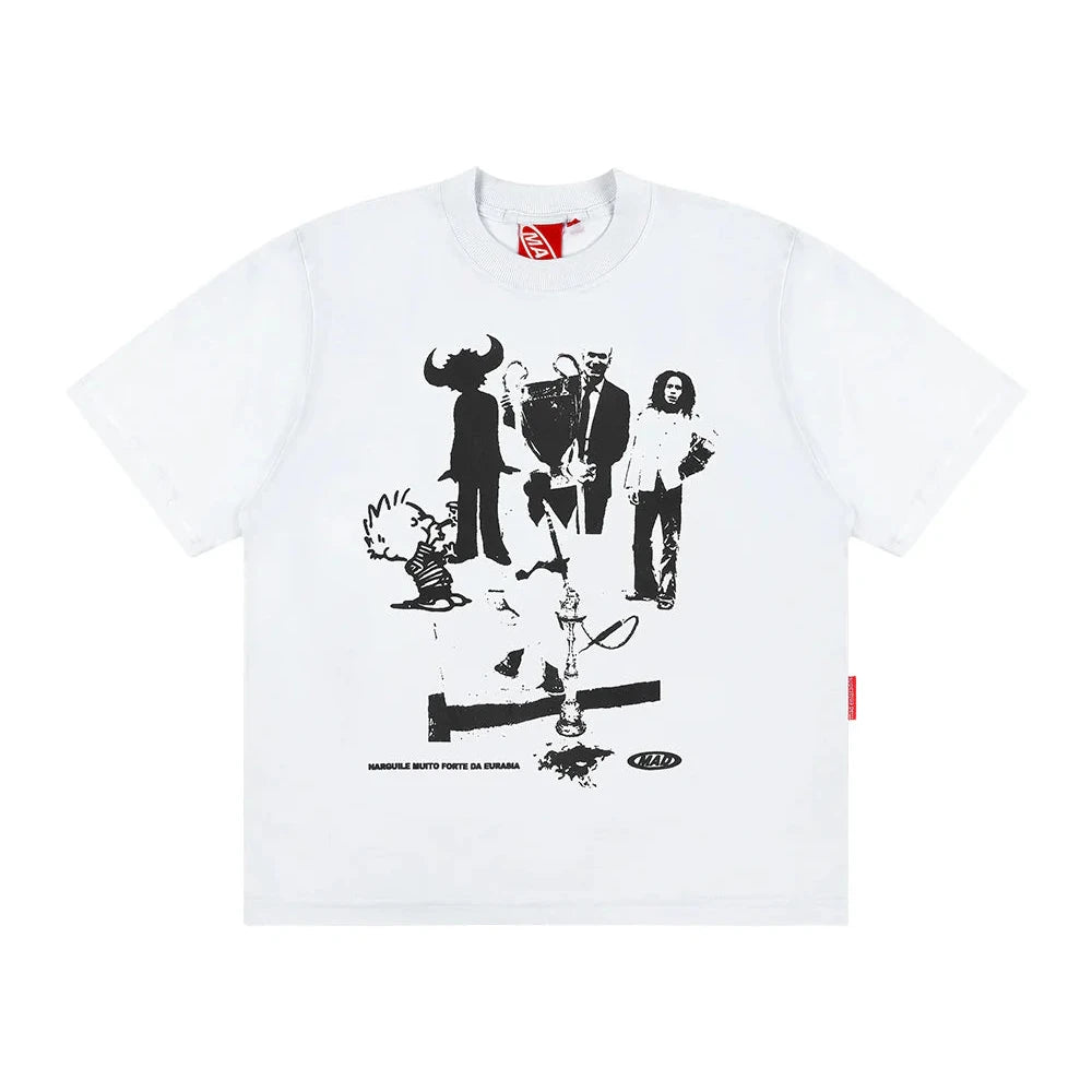 CAMISETA MAD NARGUILE MUITO FORTE DA EURASIA OFF WHITE