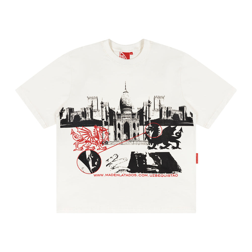 CAMISETA MAD ENLATADOS CONSPIRACAO OFF WHITE