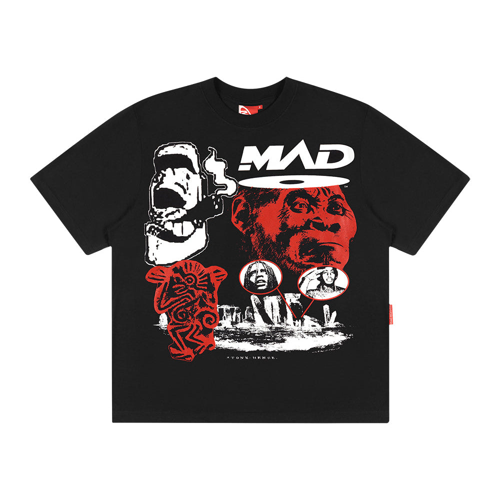 CAMISETA MAD ENLATADOS STONE HAND PRETA