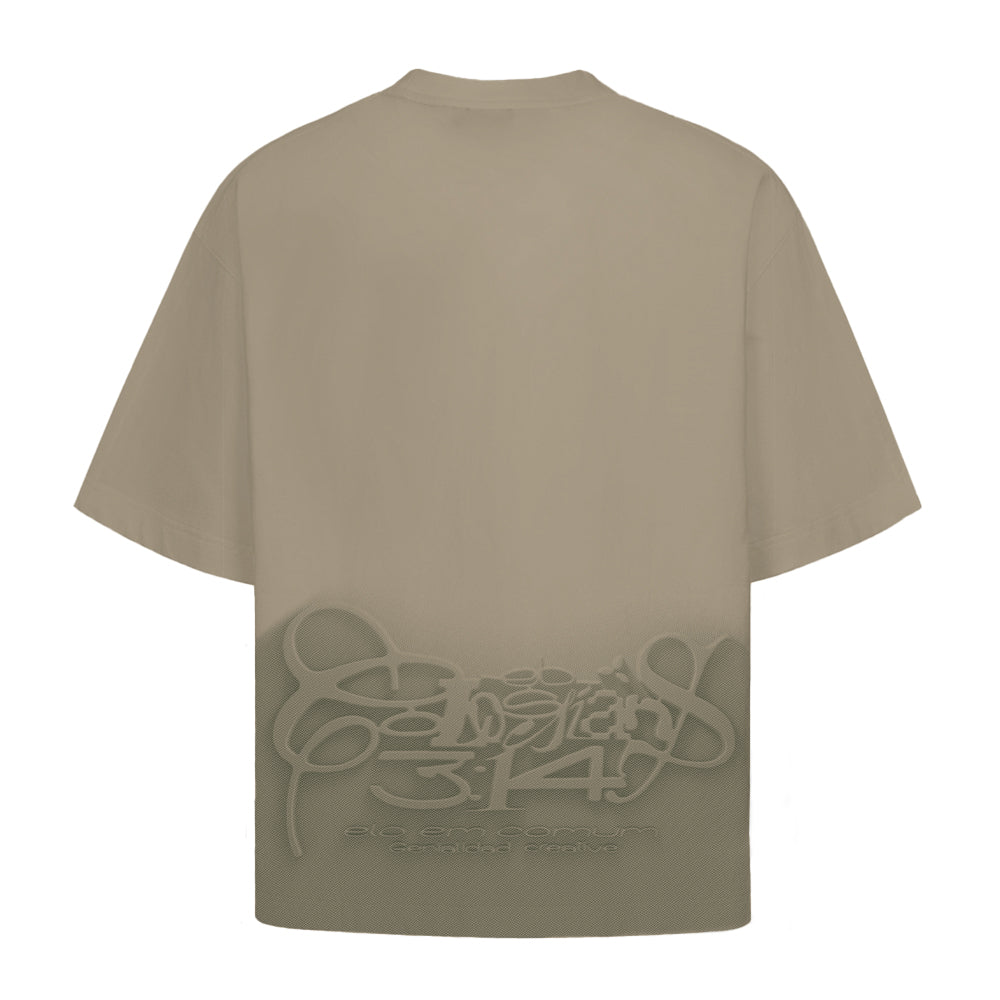 CAMISETA ELO EM COMUM OVERSIZED CL 3:14 CINZA