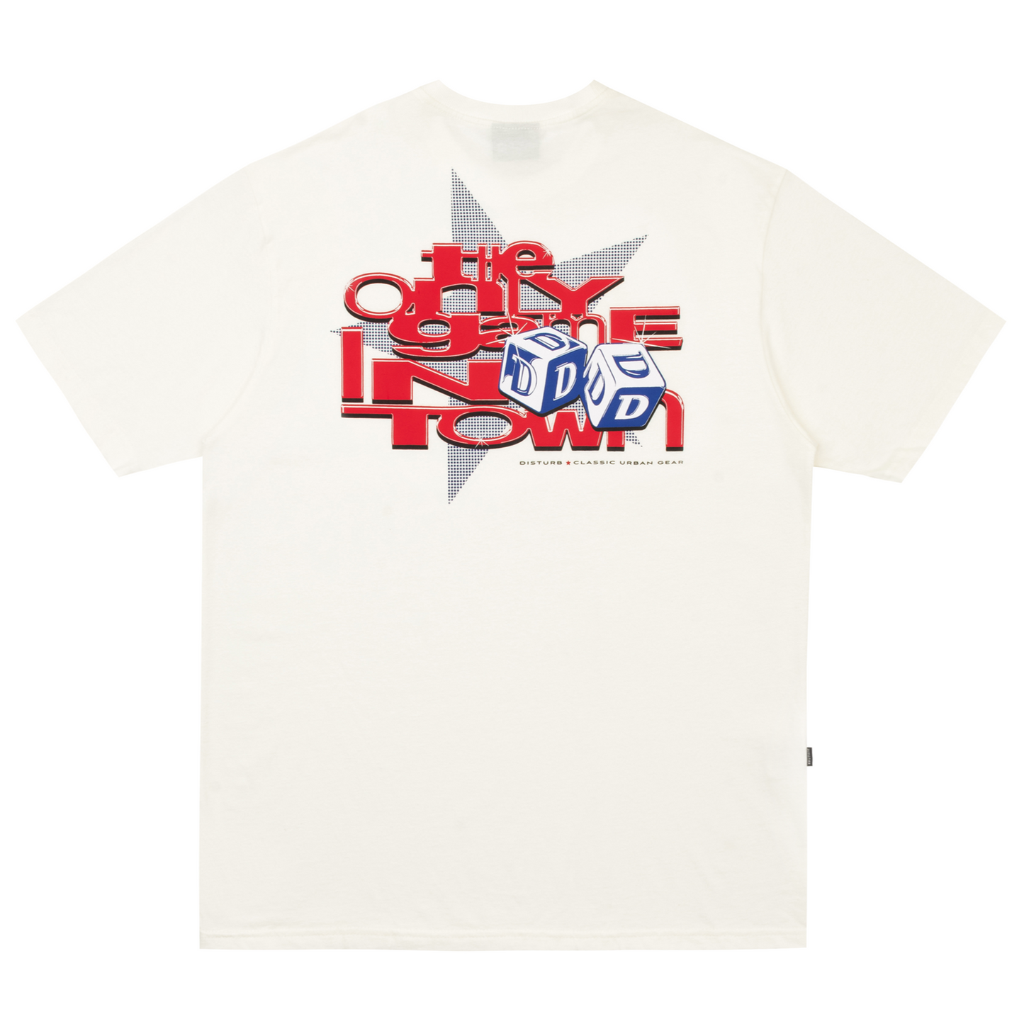 CAMISETA DISTURB THE ONLY GAME OFF WHITE