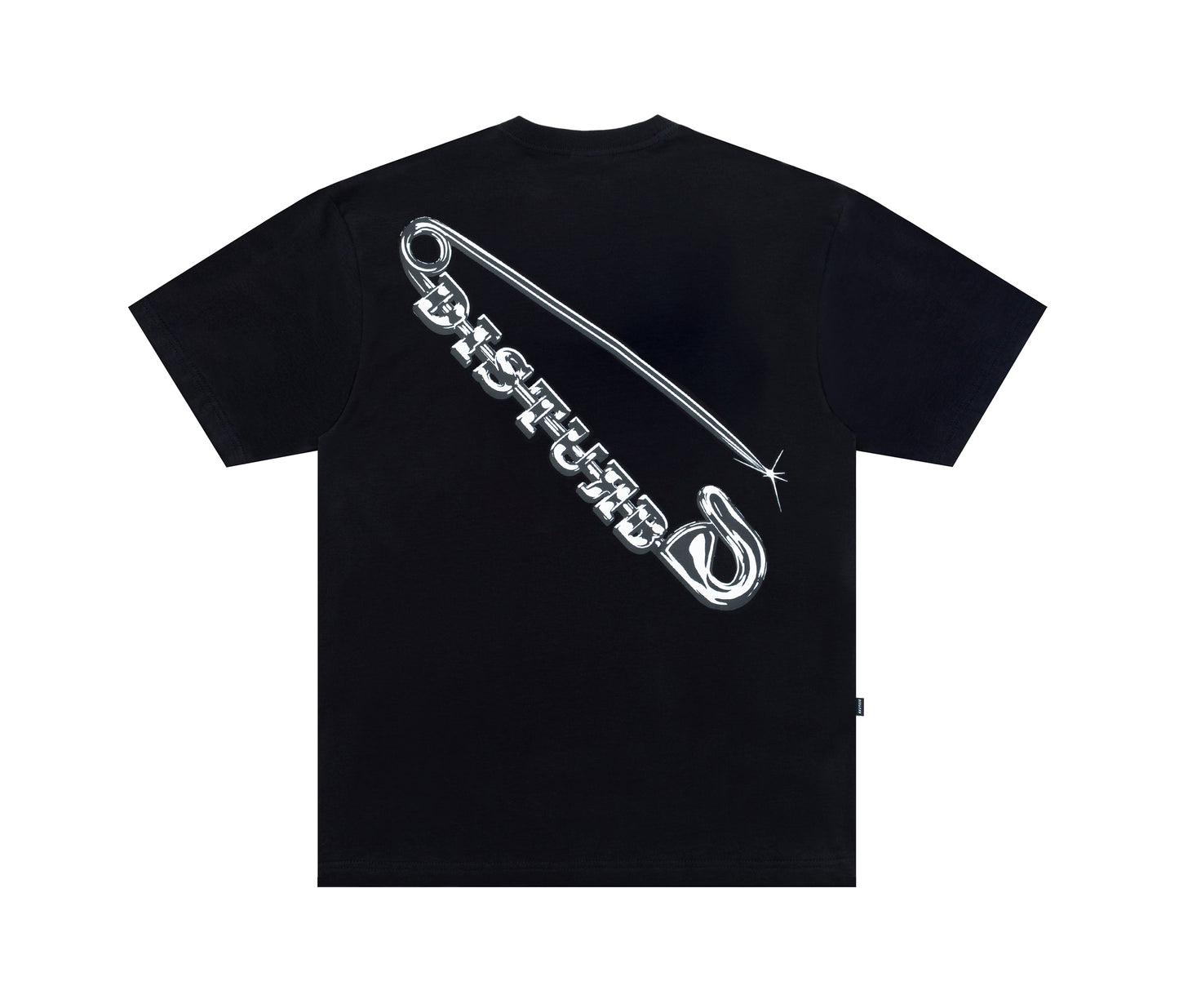 CAMISETA DISTURB SAFETY PIN BLACK