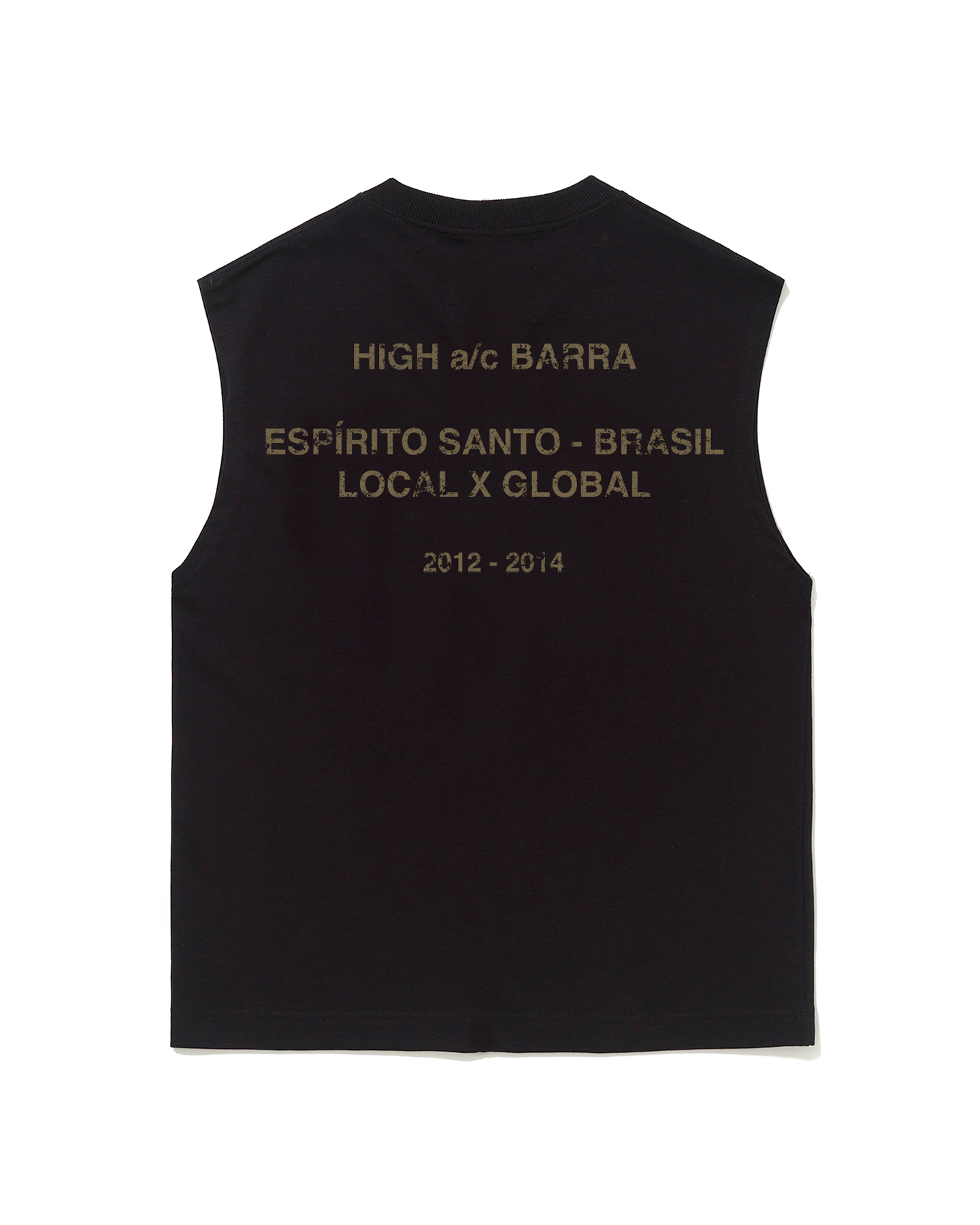 REGATA HIGH X BARRA CORAÇÃO PRETA