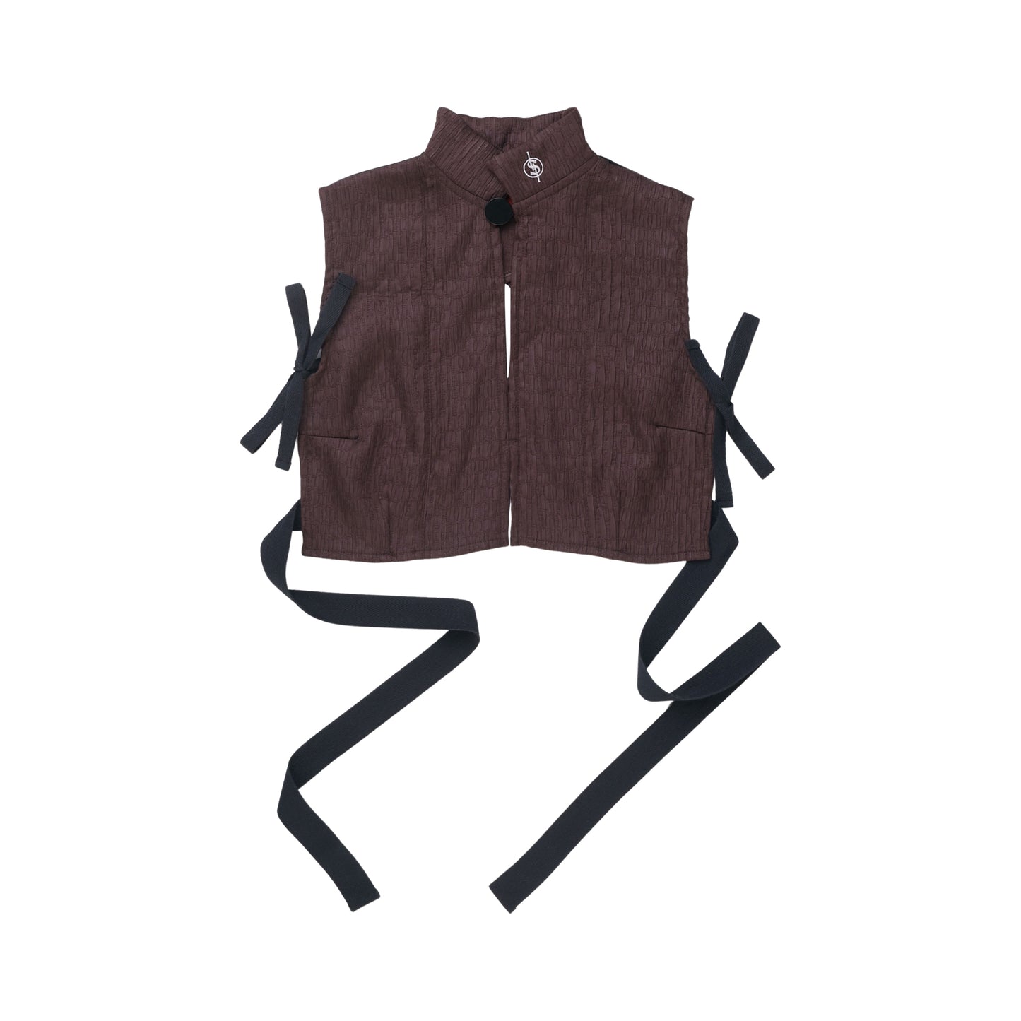 TIED VEST SAYUR RUSTY BROWN