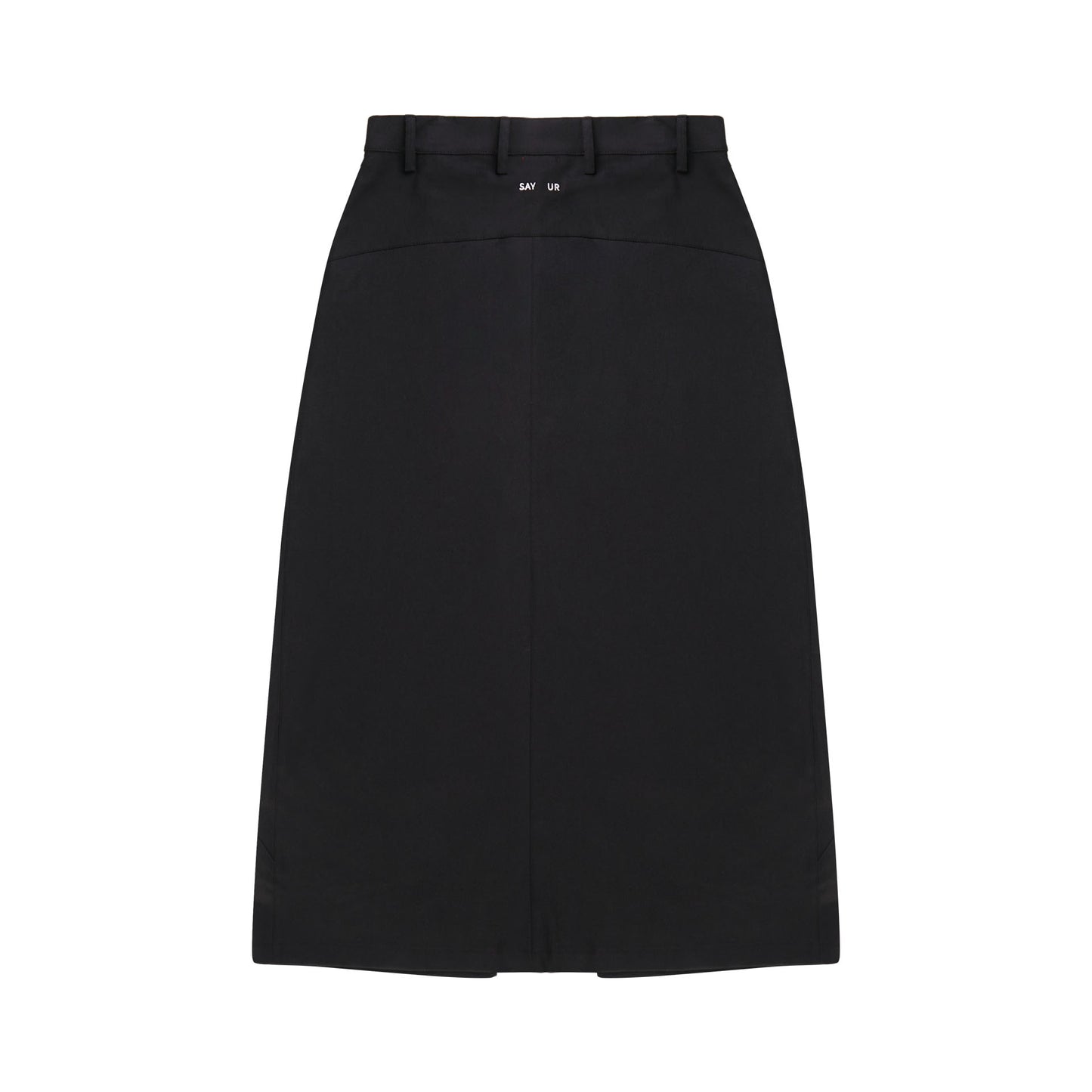 SAIA SAYUR MAXI SKIRT WAVE BLACK