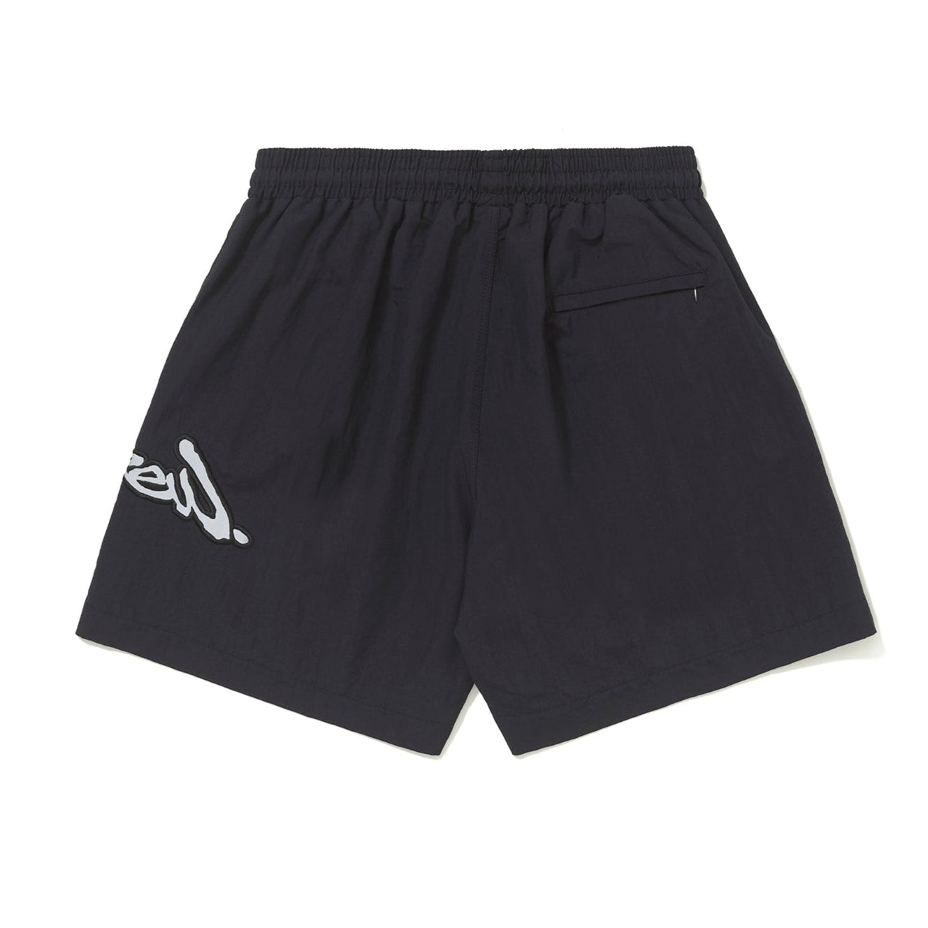 SHORTS BARRA CREW ASSINATURA LOGO REFLETIVO PRETO