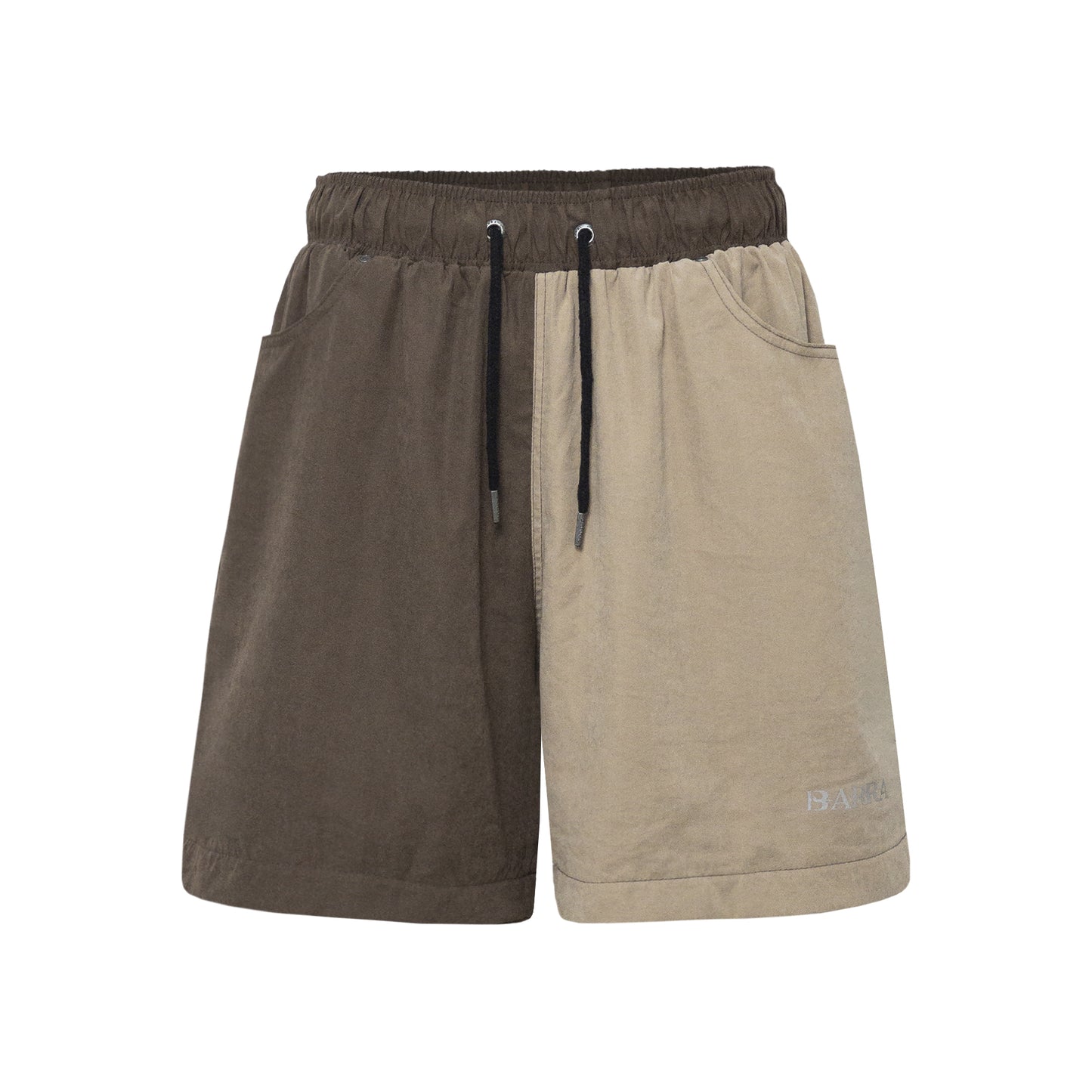 SHORTS BARRA CREW BICOLOR MARROM
