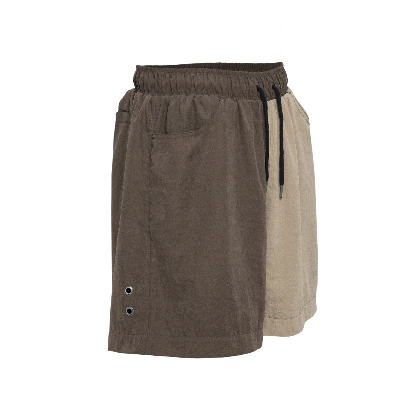 SHORTS BARRA CREW BICOLOR MARROM