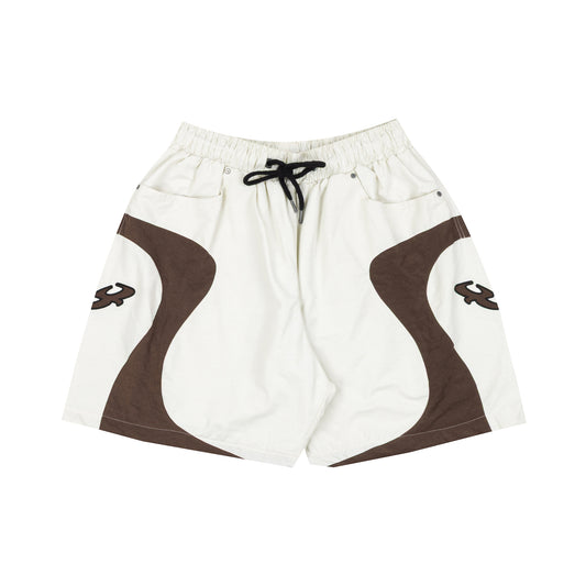SHORTS BARRA CREW CIRCULAR B GARÇA OFF WHITE