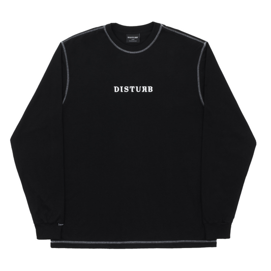 CAMISETA MANGA LONGA DISTURB SEAM BLACK