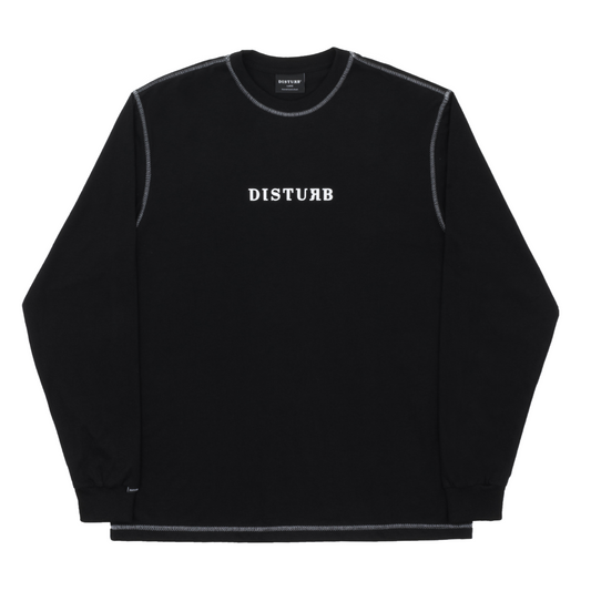 CAMISETA DISTURB LS SEAM BLACK