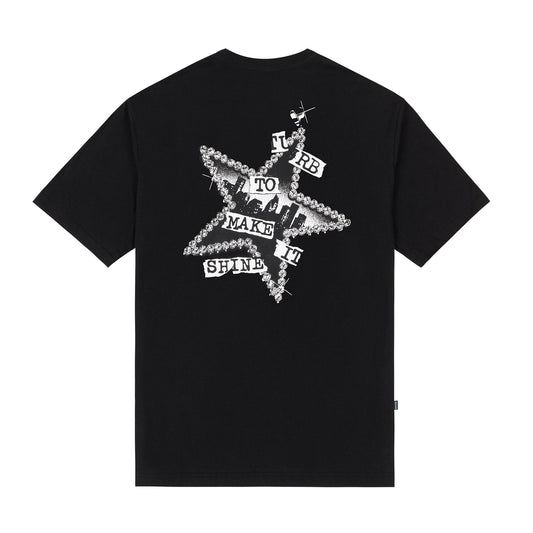 CAMISETA DISTURB SHINY BLACK