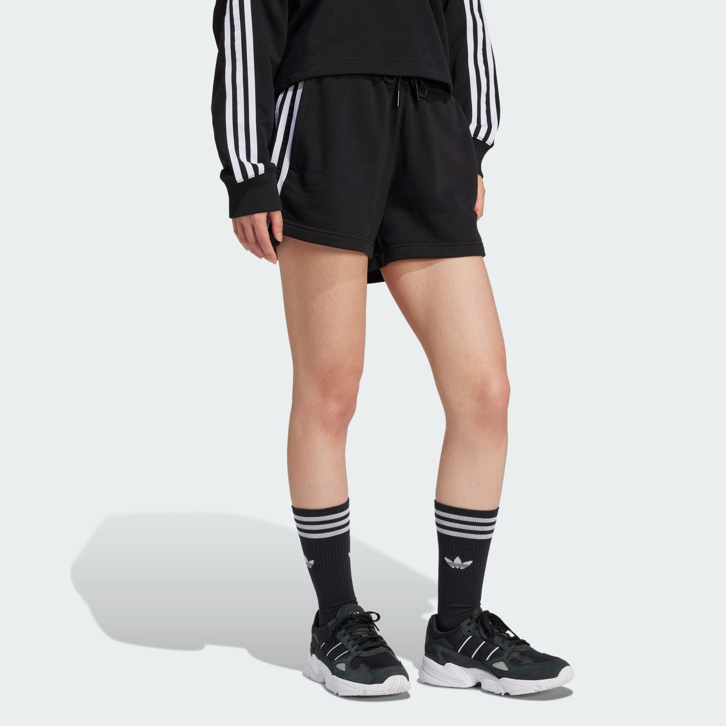 SHORTS ADIDAS 3 STRIPES FT BLACK