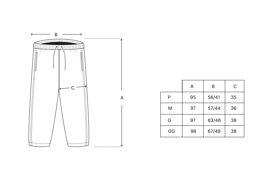 TRACK PANTS CLASS "PIPA C" BLACK/GREY