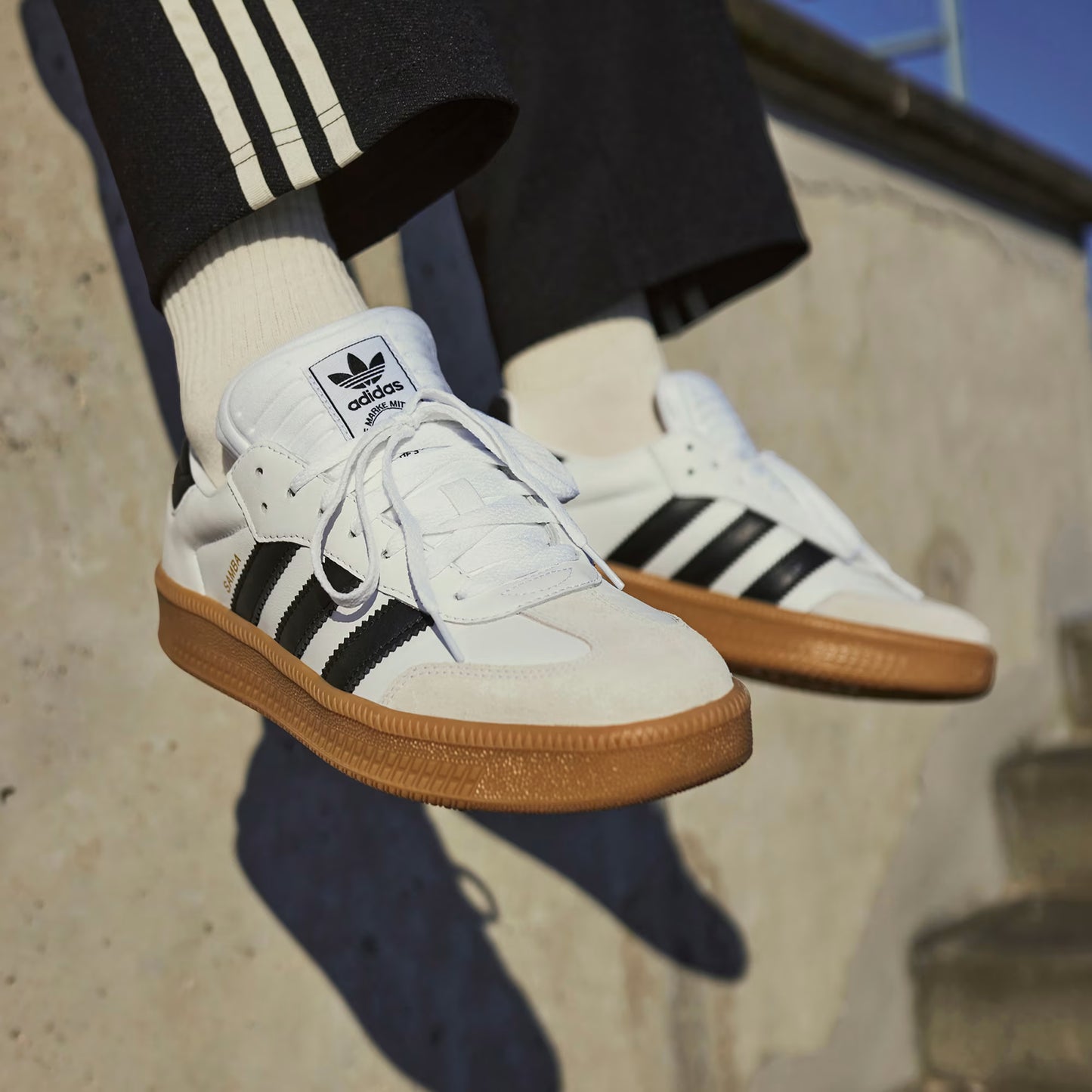 TÊNIS ADIDAS SAMBA XLG CLOUD WHITE/CORE BLACK/GUM