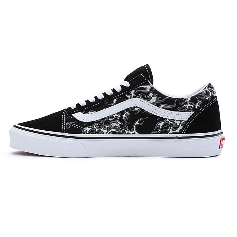 TÊNIS VANS OLD SKOOL FLAME SKULL BLK/WHT