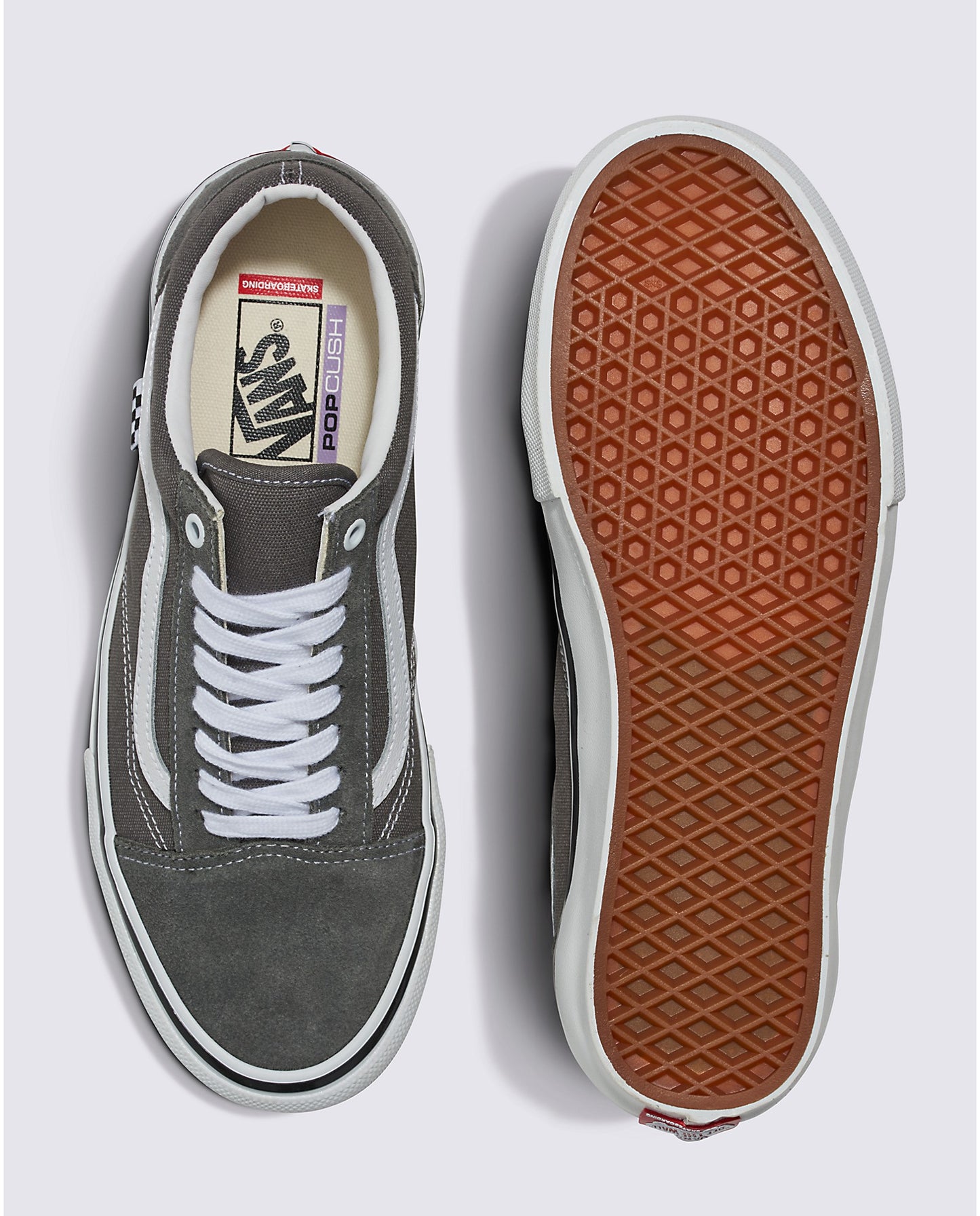 TÊNIS VANS SKATE OLD SKOOL PEWTER/WHITE