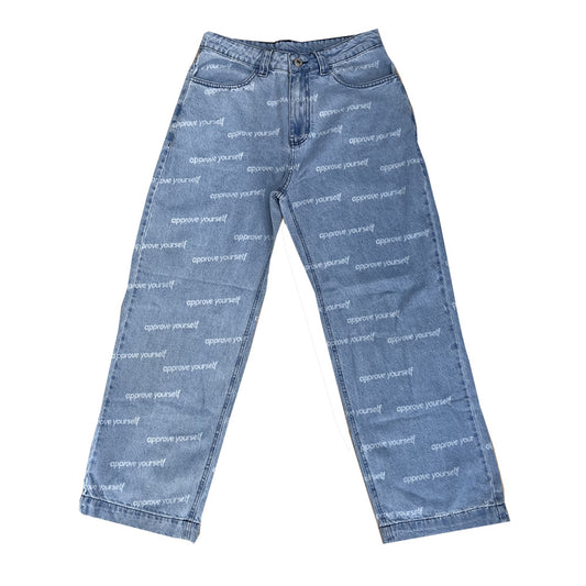 CALÇA APPROVE BAGGY JEANS APPROVE YORSELF AZUL