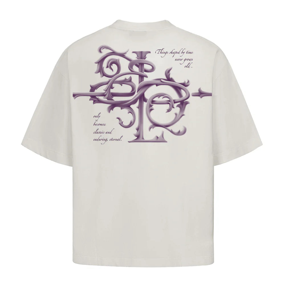 CAMISETA ELO EM COMUM OVERSIZED “ARABESCO” OFF-WHITE