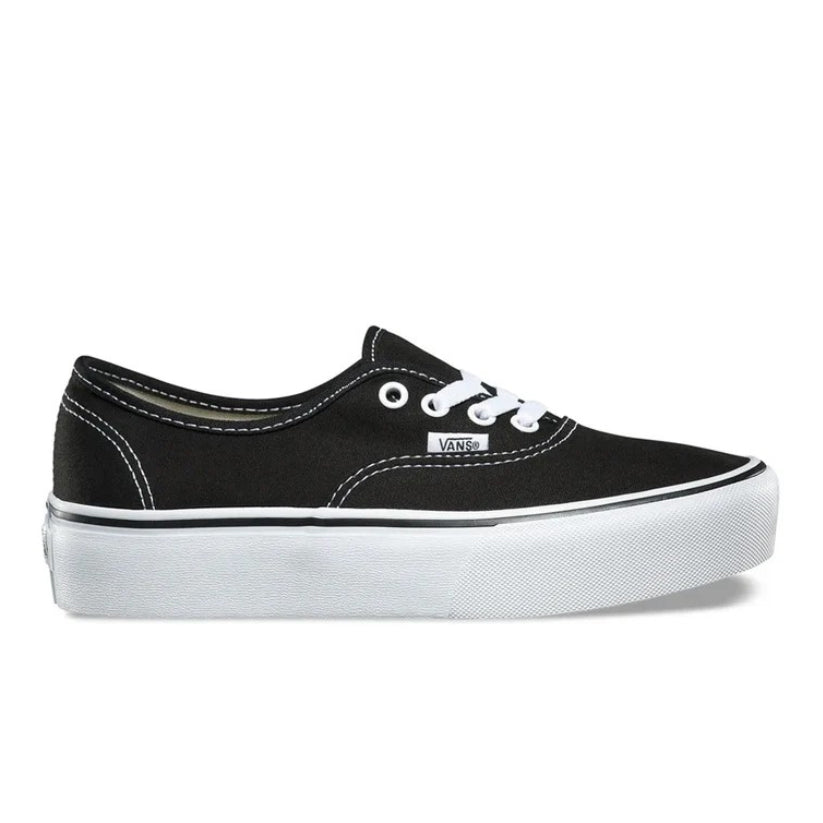 TÊNIS VANS AUTHENTIC PLATFORM BLACK/WHITE